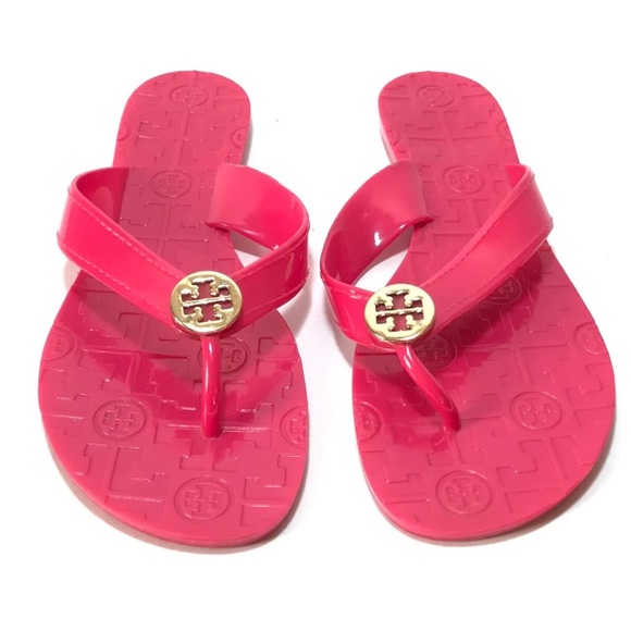 Tory Burch Shoes - Tory Burch Jelly Thora Sandals Flip Flops Pink Size 7